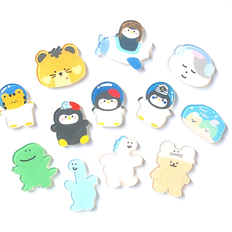 Ins Подарочная брошь в виде пингвина, милая мультяшная брошь, лучший друг пары, маленькие украшения для мужчин и женщин, акриловый значок, заколка для одежды