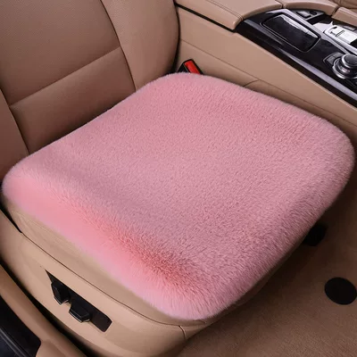 Cute and Warm, Heated and — Universal Foot Pad - super-softpink-plush-square-cushion