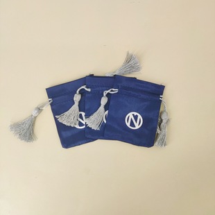 Wholesale Custom Satin Drawstring Tassel Gift Bags for Jewelry Packaging, High-End Faux Silk Storage Bags