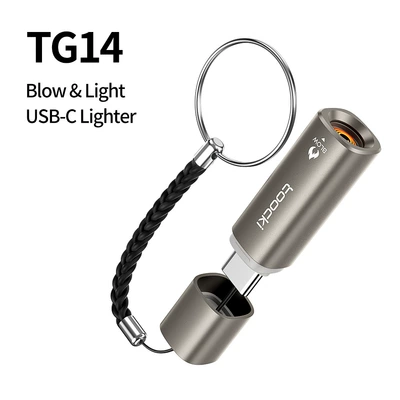 Toocki Portable Mini Igniter Outdoor Camping Emergency Lighter with External Type-C Plug-In for Car Use (Siqaret yandırıcısı) - desert-gold-toocki-starlight-pro-usb-c-cigarette-lighter-desert-gold-english-packaging