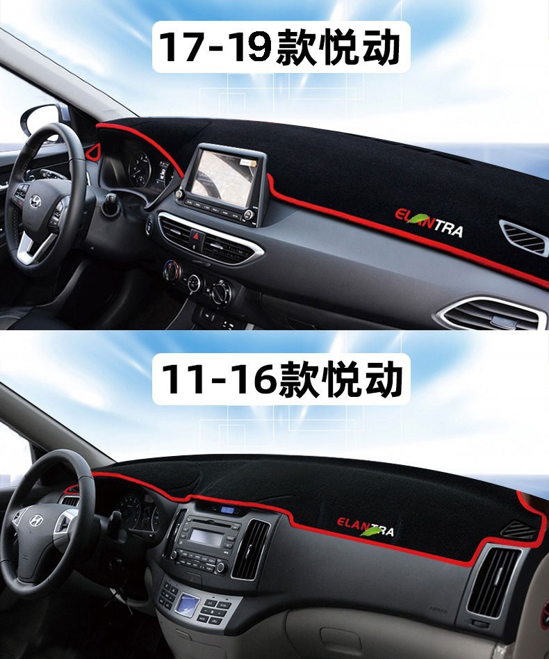 Suitable for Hyundai Ix35, Tucson, Elantra, Venue Dashboard Sunshade Mat, Center Console Sun Protection and Heat Insulation Mat