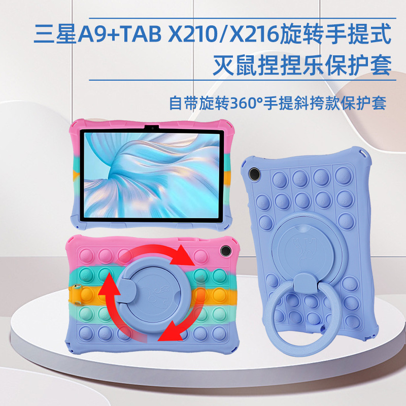 Funda Giratoria y Portátil para Tableta de Silicona para Samsung Galaxy Tab A9