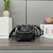 严选跨境罗家flamenco purse链条福袋包抽绳水桶云朵包单肩斜跨包