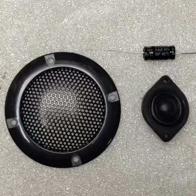 Car horn/tweeter Small Tweeter Head DIY - treble-capacitor-black-grille-1-piece