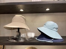 現貨日系春夏季女士防曬漁夫帽簡約百搭可折疊大檐帽子棉麻太陽帽