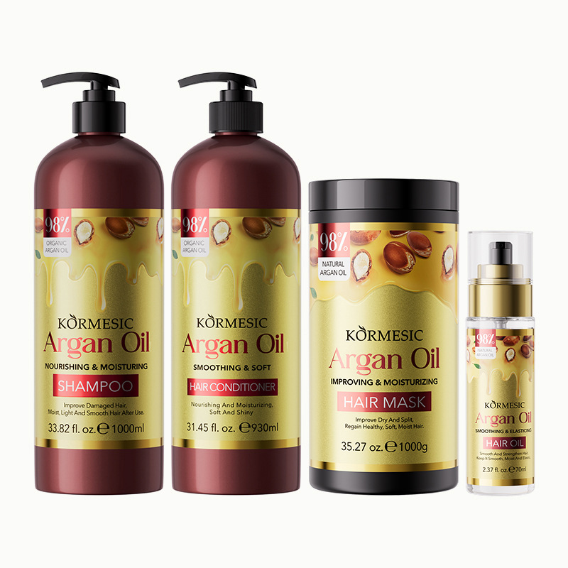 Juego de Champú y Acondicionador con Aceite de Argán Limpieza para el Cabello