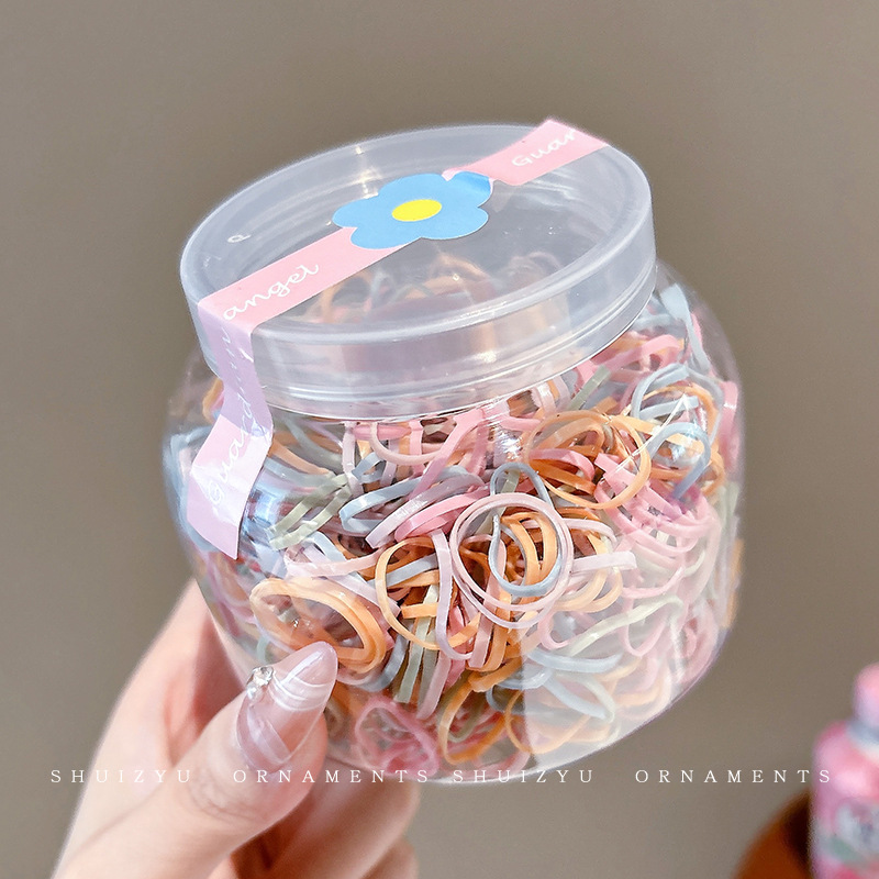 Pequeña banda de goma disponible negra para las mujeres, alta banda de goma elástico y durable, Banda del pelo, Banda del pelo para las muchachas