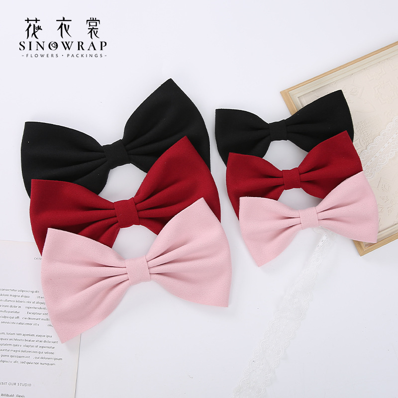 花衣裳布艺蝴蝶结情人节鲜花花束氛围感配饰服饰搭配礼品现货批发