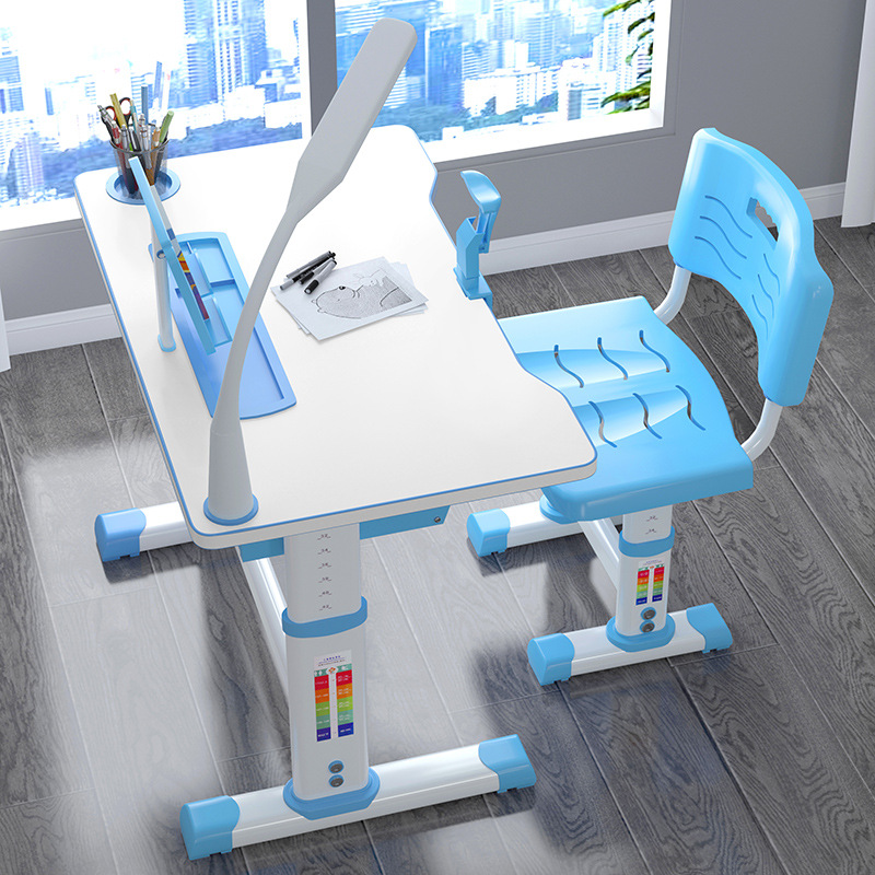Children's Desk Liftable Study Table and Chair Set Children's Homework Learning Home Writing Desk and Chair Set