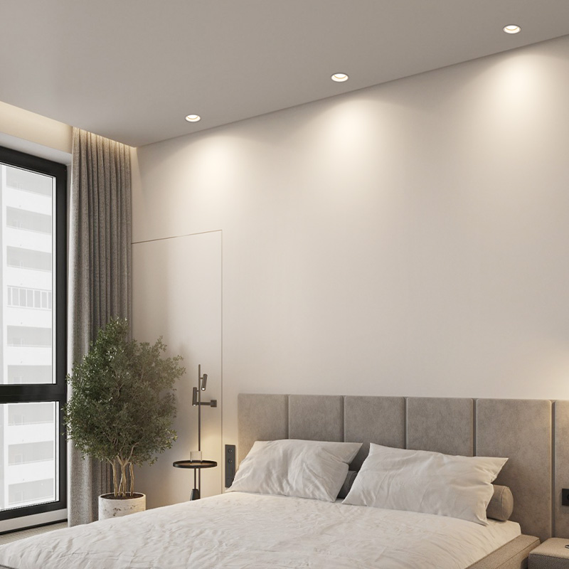 Luz LED antideslumbrante empotrada en el techo, para sala de estar, lámpara de techo, luz de barril integrada, foco para pasillo, uso doméstico, regulable.