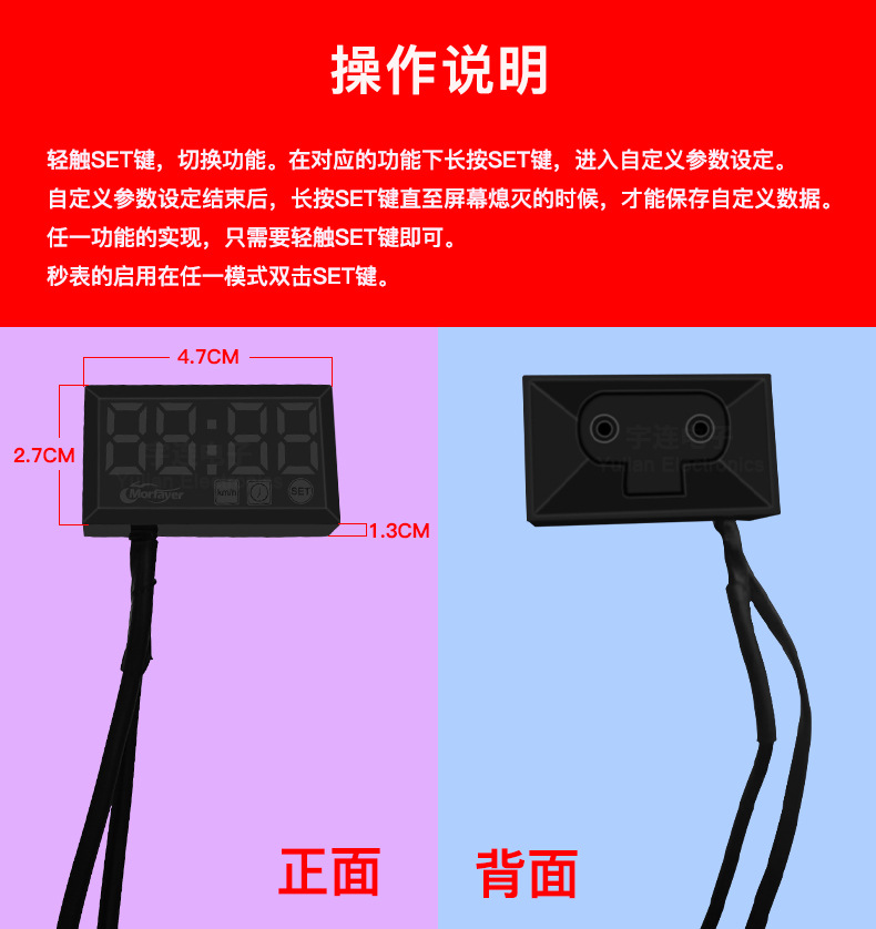 New Product Exquisite Led Motorcycle Electric Vehicle Five-In-One Multi-Function Car Speedometer Gps Module Accurate Speed Measurement
