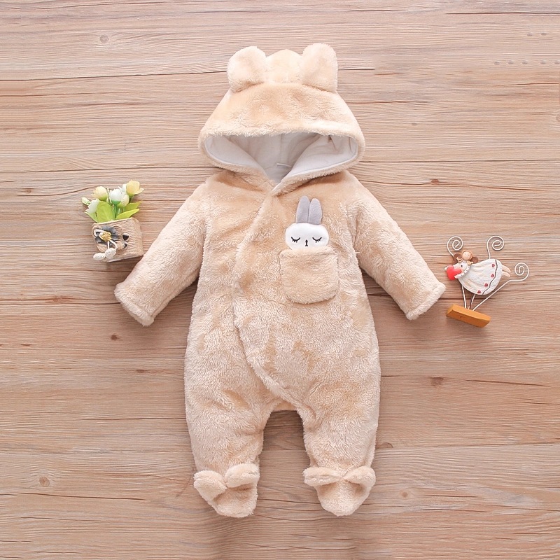 Classic Style Solid Color Bejirog Polyester Baby Rompers display picture 3