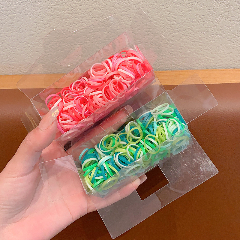 Caja de correa para niños, anillo de cabello para bebés, alta elasticidad, cabello para bebés, cabello mini para niñas