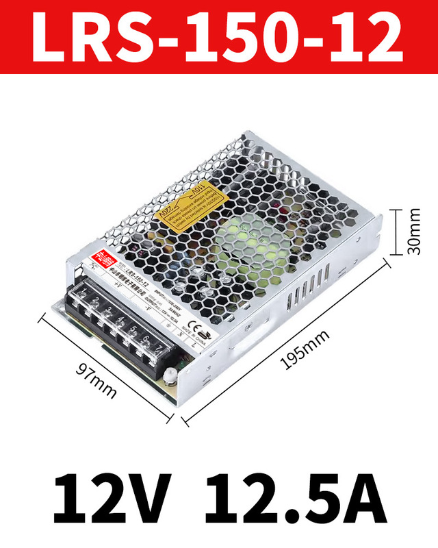 中山明纬LRS开关电源220转12v24v直流变压器工控模块转化工业电源|undefined