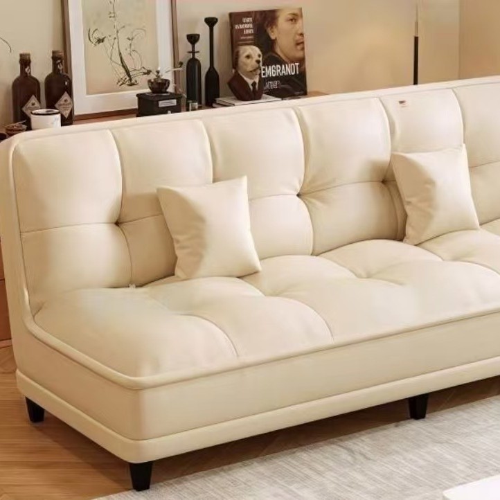 办公室沙发床沙发双人折叠一体猫抓皮两用新款小户型出租房客厅