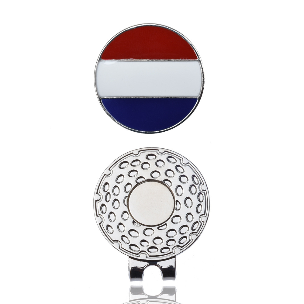 Golf magnético clip de metal imán clip logotipo marca Marca Diseño y producción