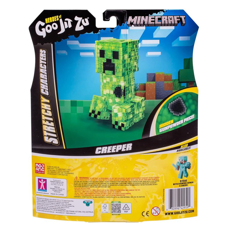 マイワールド エラスティックフィギュア MinecraftHeroesofGoo マイ-スーパーストレス解消グッズ|undefined