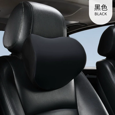 Car Headrest, Neck Pillow, Car Neck Pillow, Neck Pillow, Car Seat, Cervical Pillow, Car Cushion, Sleeping Pillow (Headrest) - silk-black-headrest-one