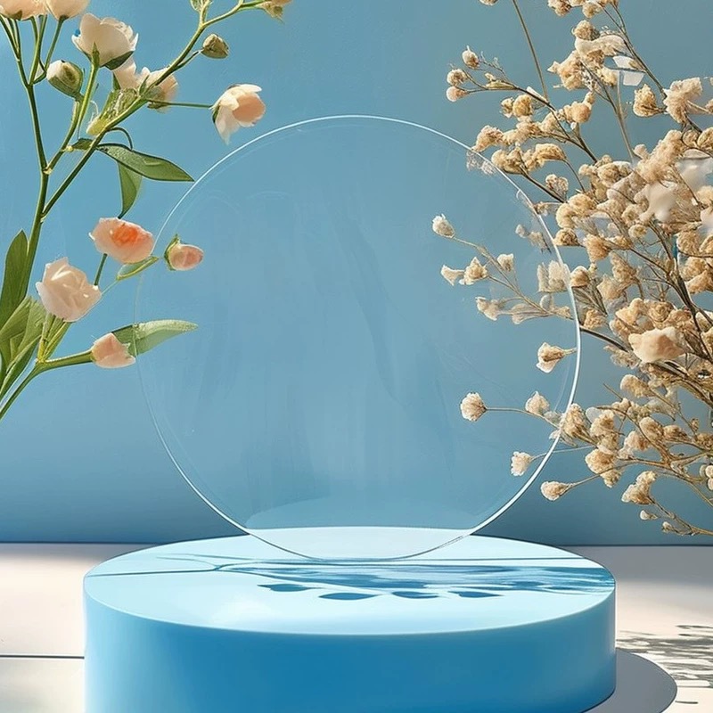 厂家直销激光雕刻高透亚克力圆片圆型底座 加工 抛光圆形盖板