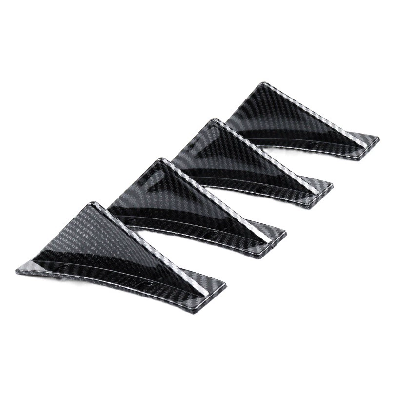Автомобильный Универсальный треугольный задний спойлер, спойлер шасси из углеродного волокна, задняя губа, небольшая объемная отделка заднего спойлера