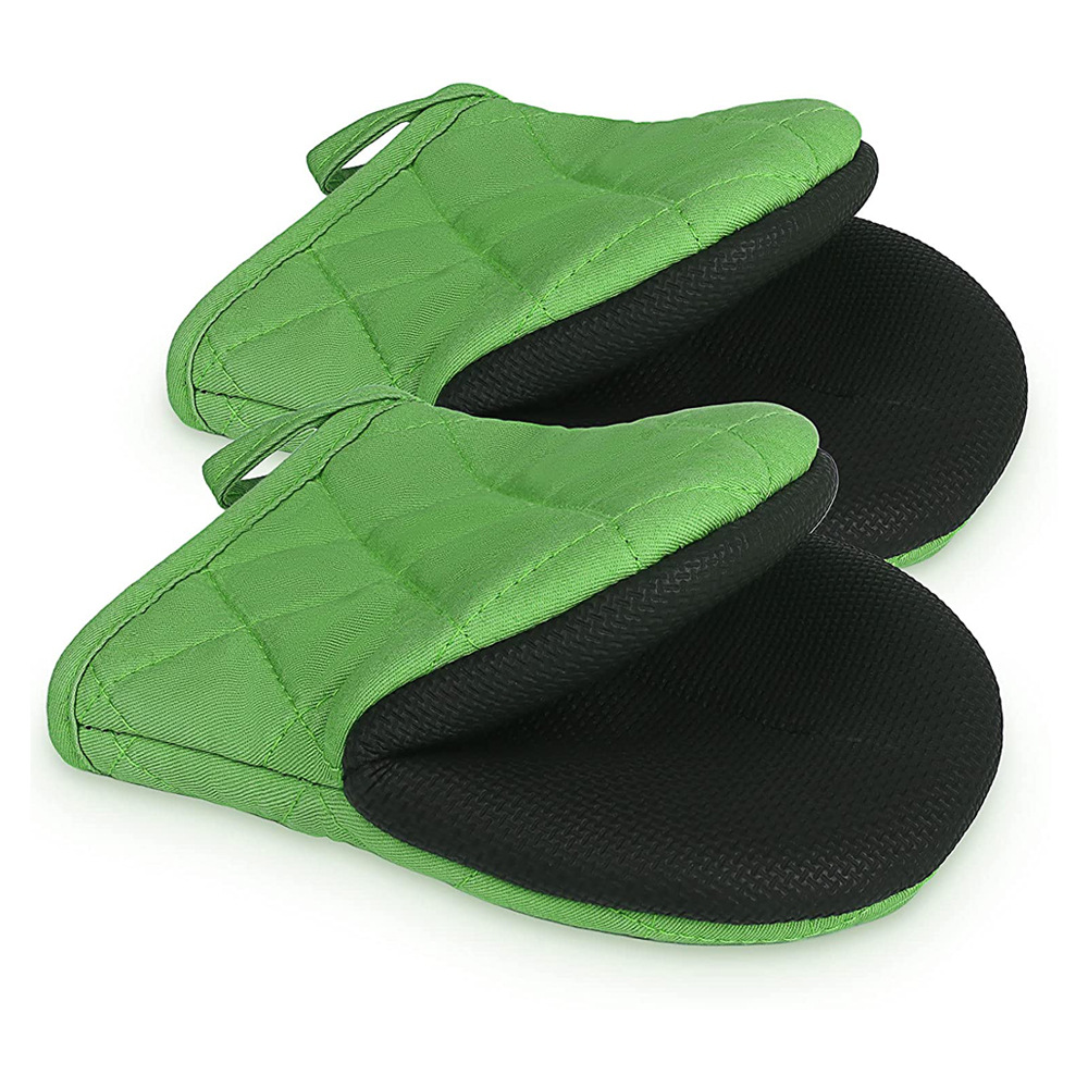 Guantes de aislamiento térmico de silicona antideslizantes transfronterizos, clip de pico de pato, horno de microondas de cocina, antiescaldado, engrosamiento, guantes de goma para hornear