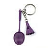 Metal realistic racket for badminton, keychain, box, Birthday gift