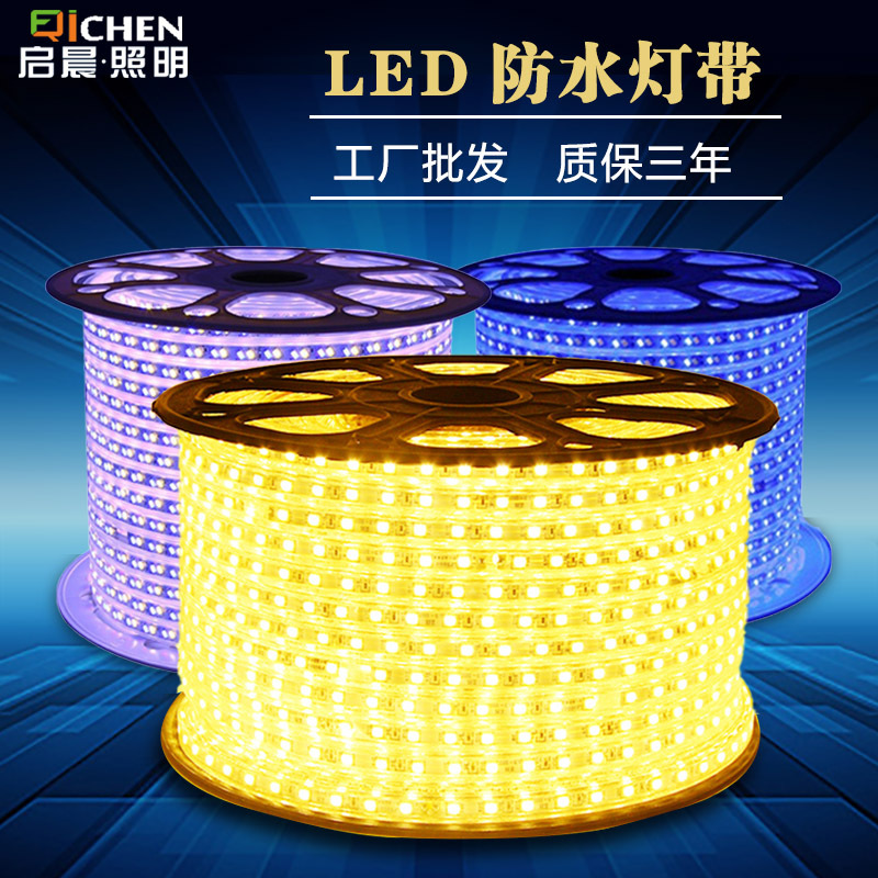Tira de Luz LED de Alto Voltaje 220V 2835 5730 Impermeable Regulable para Exteriores