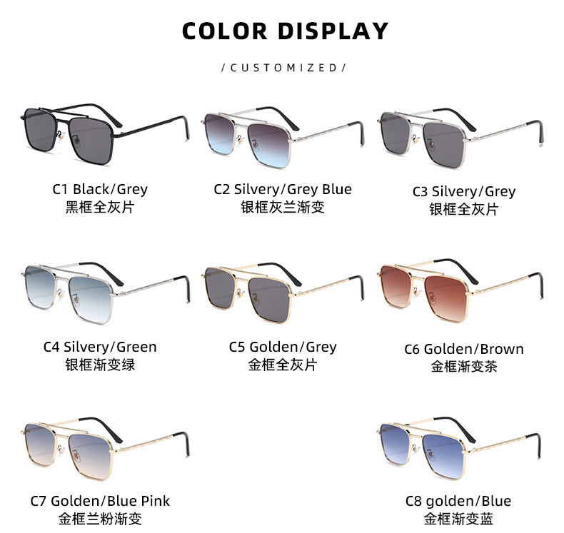 Streetwear Geometric Pc Square Full Frame Glasses display picture 4