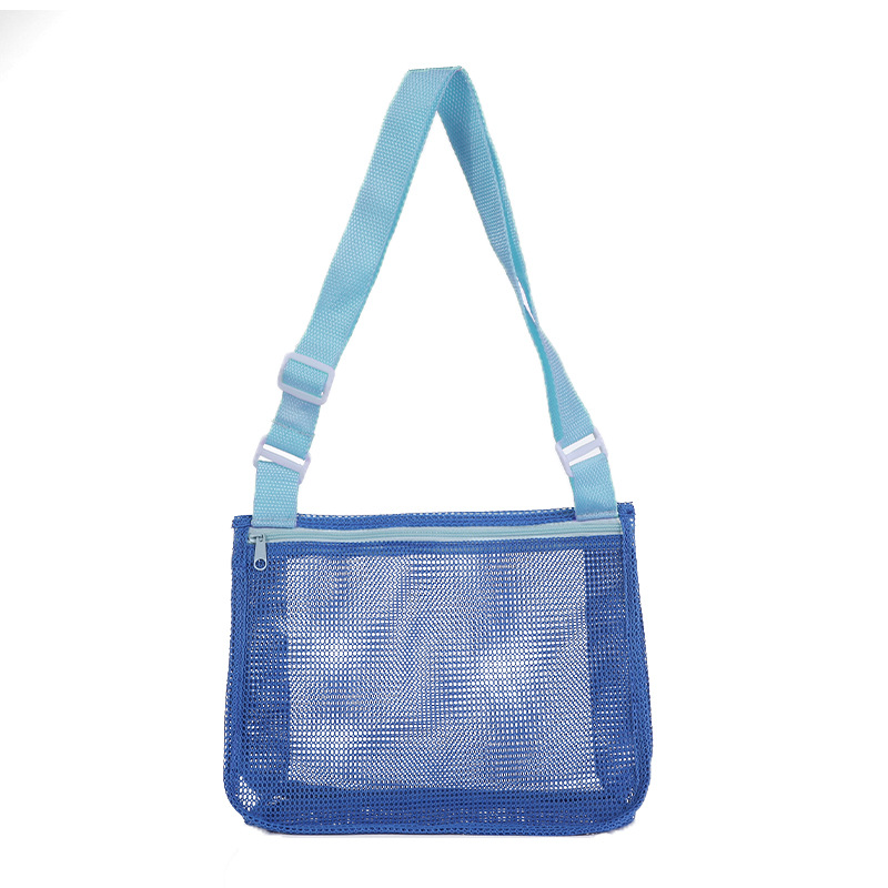 Children's Toy Storage Bag Travel Beach Bag Hollow-out See-through Beach Bag Shoulder Bag Multi-Color Optional