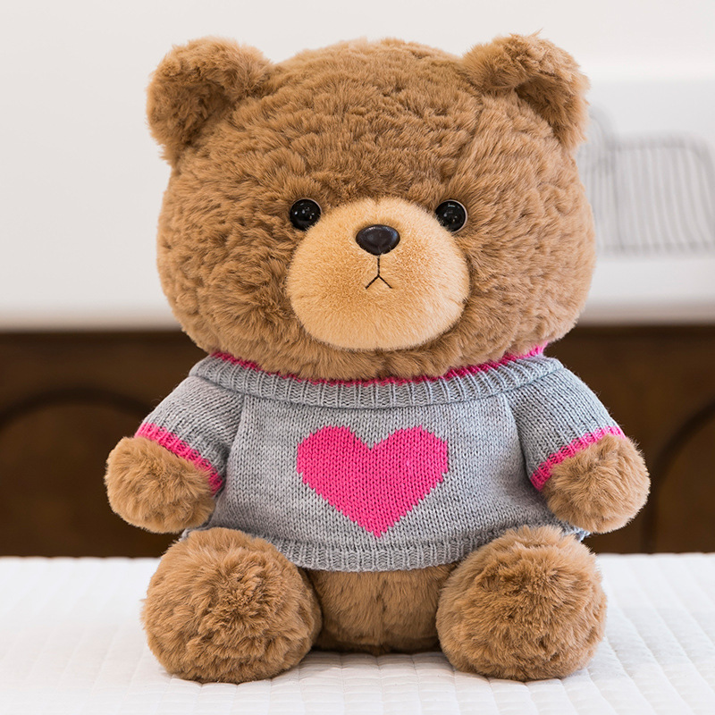 Suéter lindo, suéter, juguetes de peluche, muñecas de Teddy Bear, regalos de vacaciones, muñecas para niños, muñecas para dormir