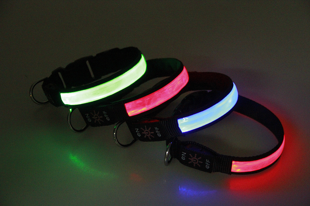 USB反光革发光项圈 (56)