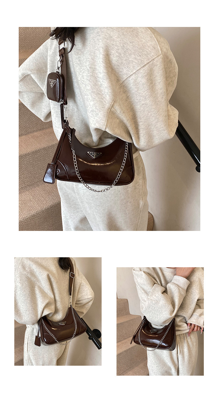 Bolso bandolera de lujo ligero para mujer Bolso de doble uso de ocio de cercanías Bolso de hombro de moda simple Nuevo bolso de alta gama de moda