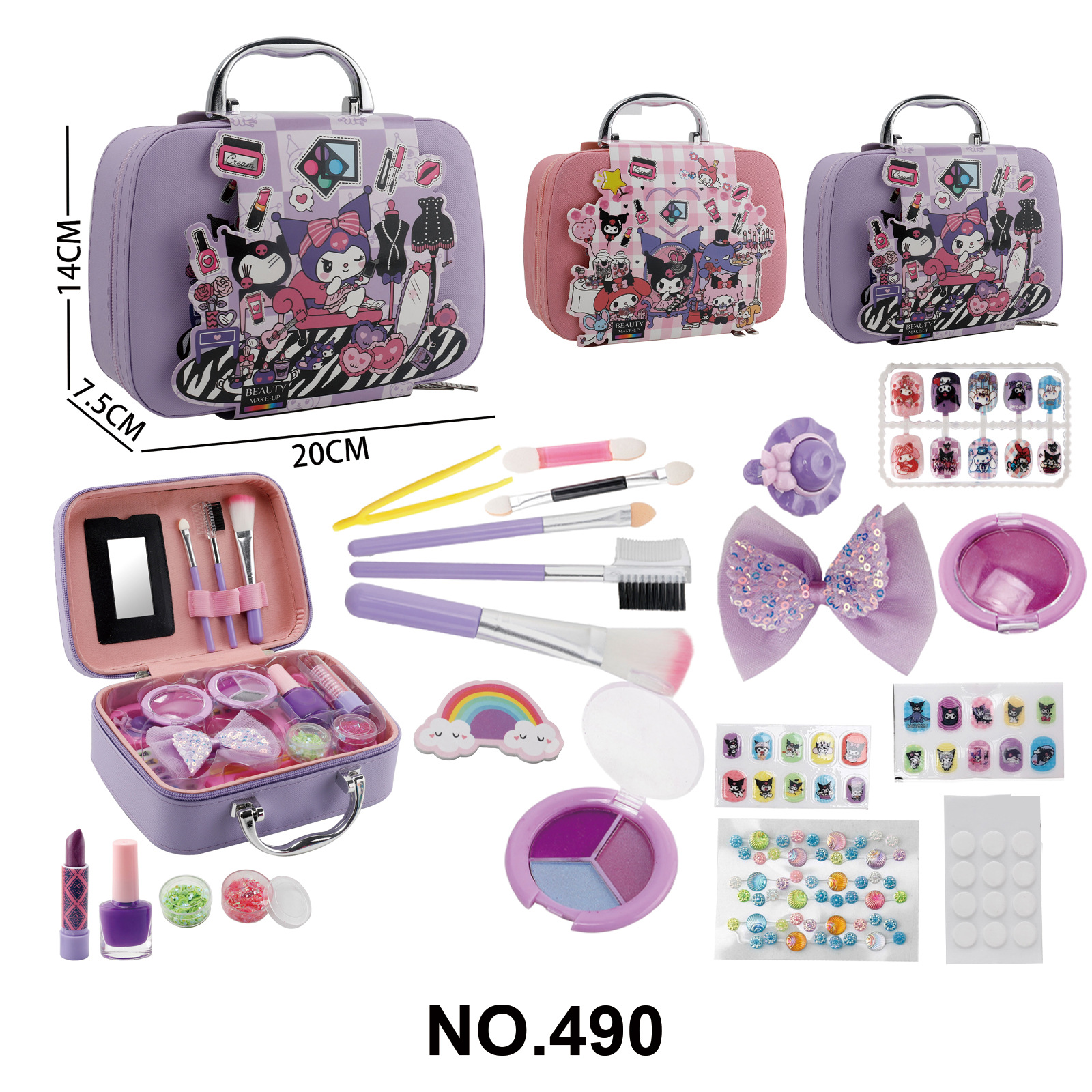 메이크업 핸드백(2종 혼합)/490