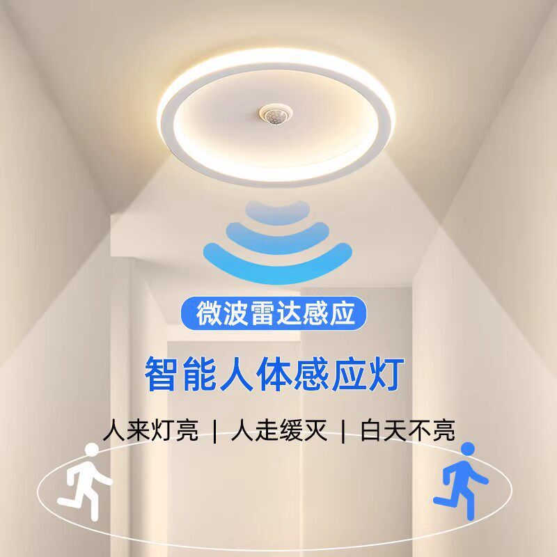 Human Body Sensor Light, Led Corridor Light, Simple Modern Entrance Hall Light, Stairwell Light, Light-Controlled Ceiling Light Human Body Sensor Light, Led Corridor Light, Simple Modern Entrance Hall Light, Stairwell Light, Light-Controlled Ceiling Light