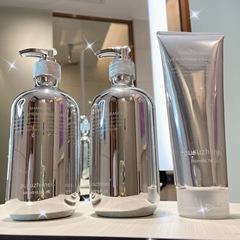Pusu's Beauty Silver Spring Fragrance Shampoo, Conditioner, Shower Gel Three-piece Set Refreshing Oil Control Shampoo