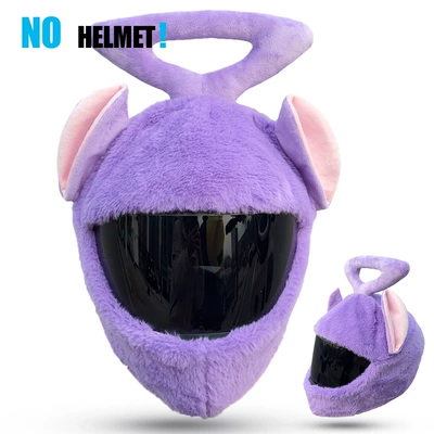 Dəbilqə (Kaska) aksesuarları Helmet Protective Cover Motorcycle - purple-teletubbies
