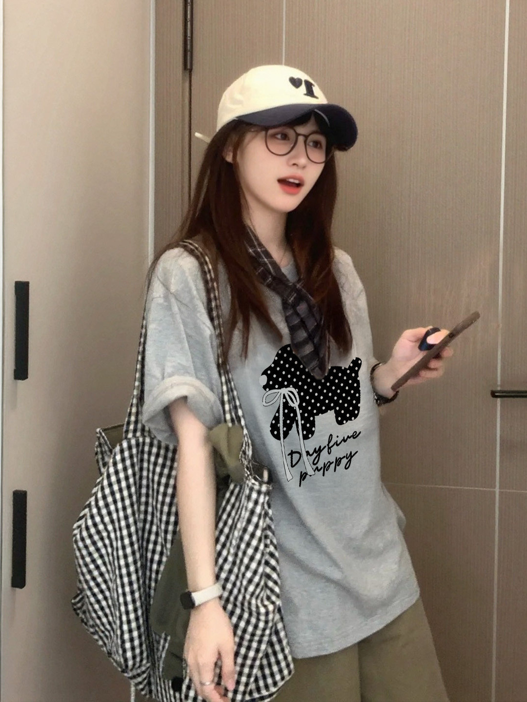 Cotton summer small design T-shirt