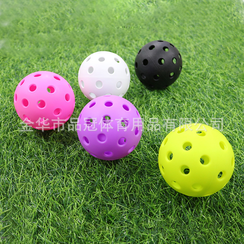 Pelota de pickleball en barril plástico – superdura, inyección/rotomoldeo, 40 agujeros, para entrenamiento de golf