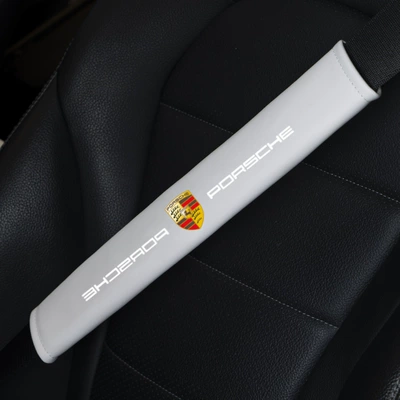 Seat belt shoulder pad, Anti-Strain Seatbelt Shoulder Pad - porsche-galaxy-gray-pair-6x38cm