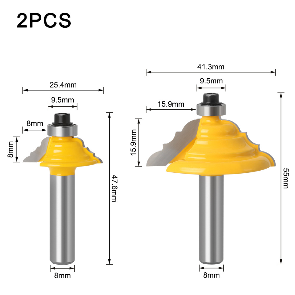 8mm mango convexo puerta cubo línea cuchillo cortador de encaje línea cuchillo gabinete puerta panel de carpintería cuchillo Gong cuchillo