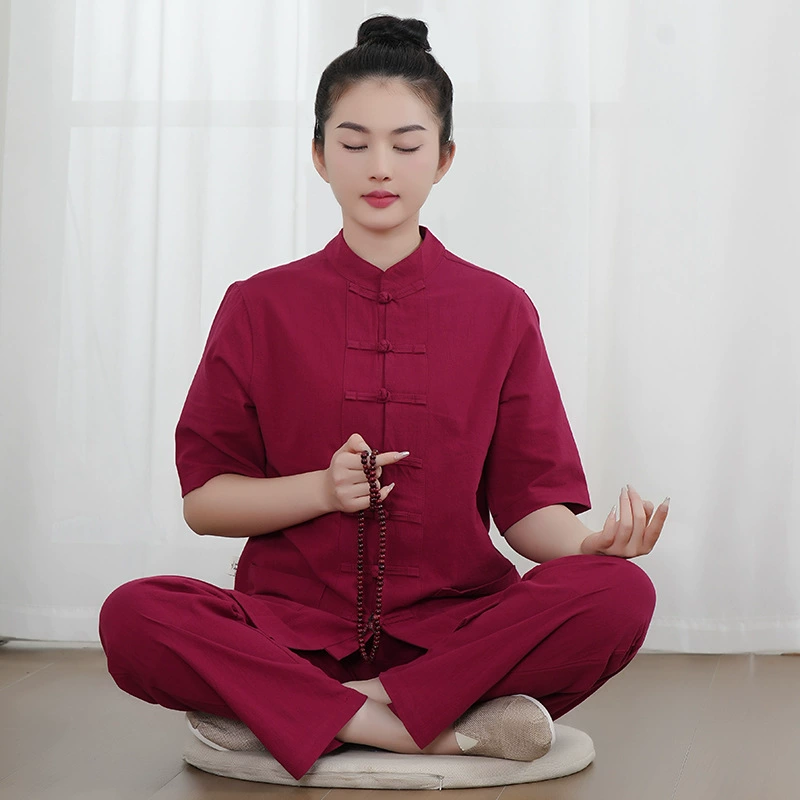 Новый костюм для простых людей, одежда для медитации и тай-чи, одежда для практики