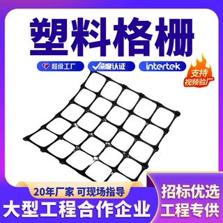 路基稳固用塑料格栅煤矿支护网pp塑料玉米网双向拉伸土工格栅