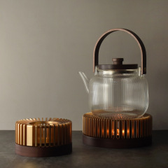 Danish style candle heated tea stove Light luxury warm tea stove for tea heating base warm tea seat metal insulation