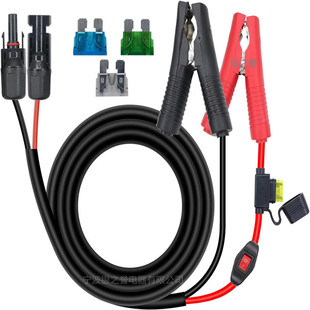 MC4 male female connector crocodile clip adapter connection charging controller battery cable