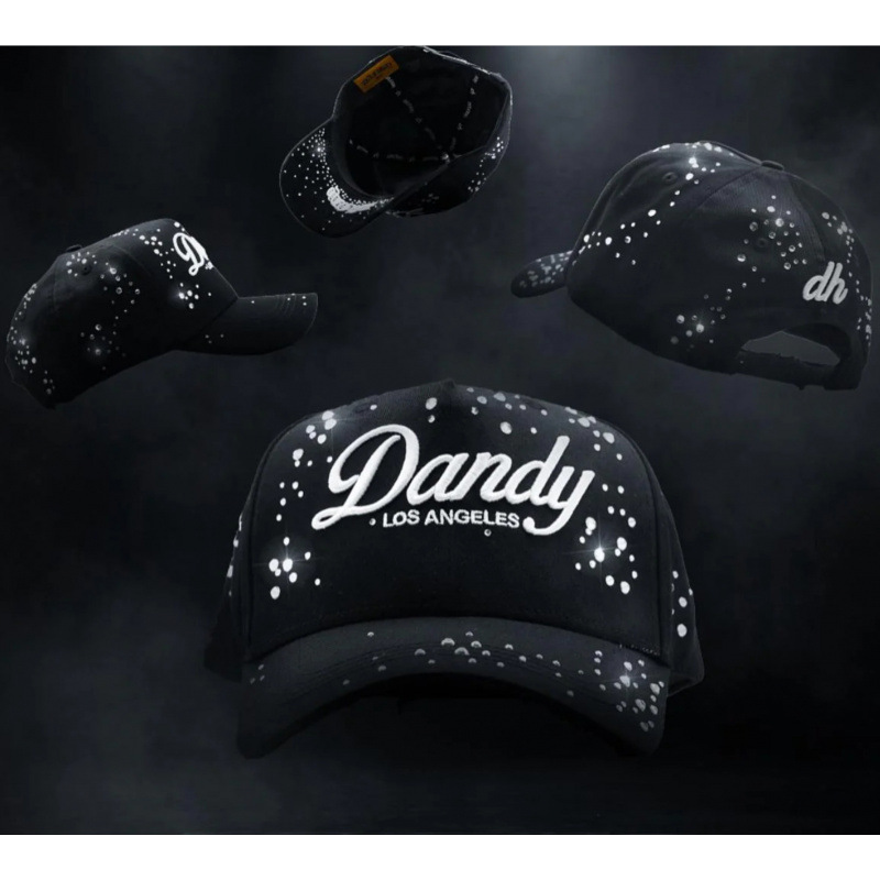 Tendencia transfronteriza hip hop Dandy Dandy sombrero con letras de diamante sombrero de pato doblado a lo largo del sombrero de béisbol image 47