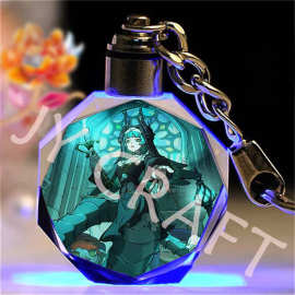 蛋仔派对游戏周边水晶钥匙扣书包小挂件饰吊坠生日礼物送朋友