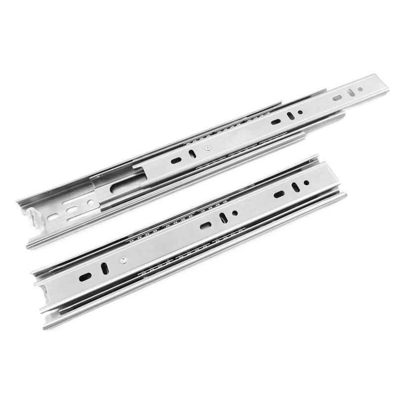 Прямые поставки с фабрики ящик из нержавеющей стали буфер демпфирующий слайд мебель Бесшумная трехсекционная направляющая шкаф стальная шариковая направляющая