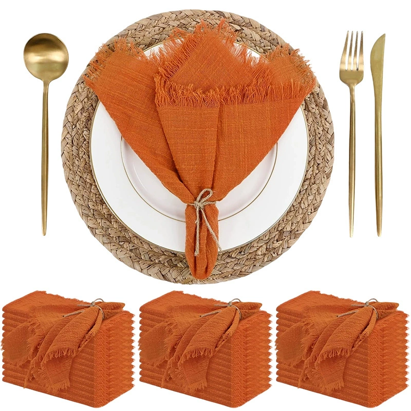 Paper napkins, square two-color cloth