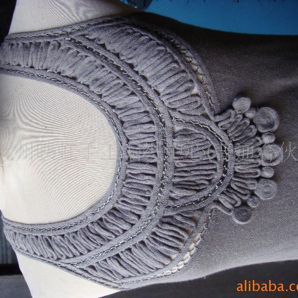 供应手工编织服装配饰腰带盘带花