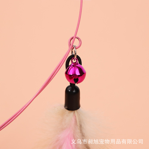 Cat toys self-pleasure cat stick, bite-resistant feather bell artifact, cat toys, kittens, catnip balls, cat supplies